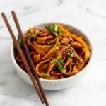 Nouilles à l’huile pimentée à l’ail – Dîner facile et épicé