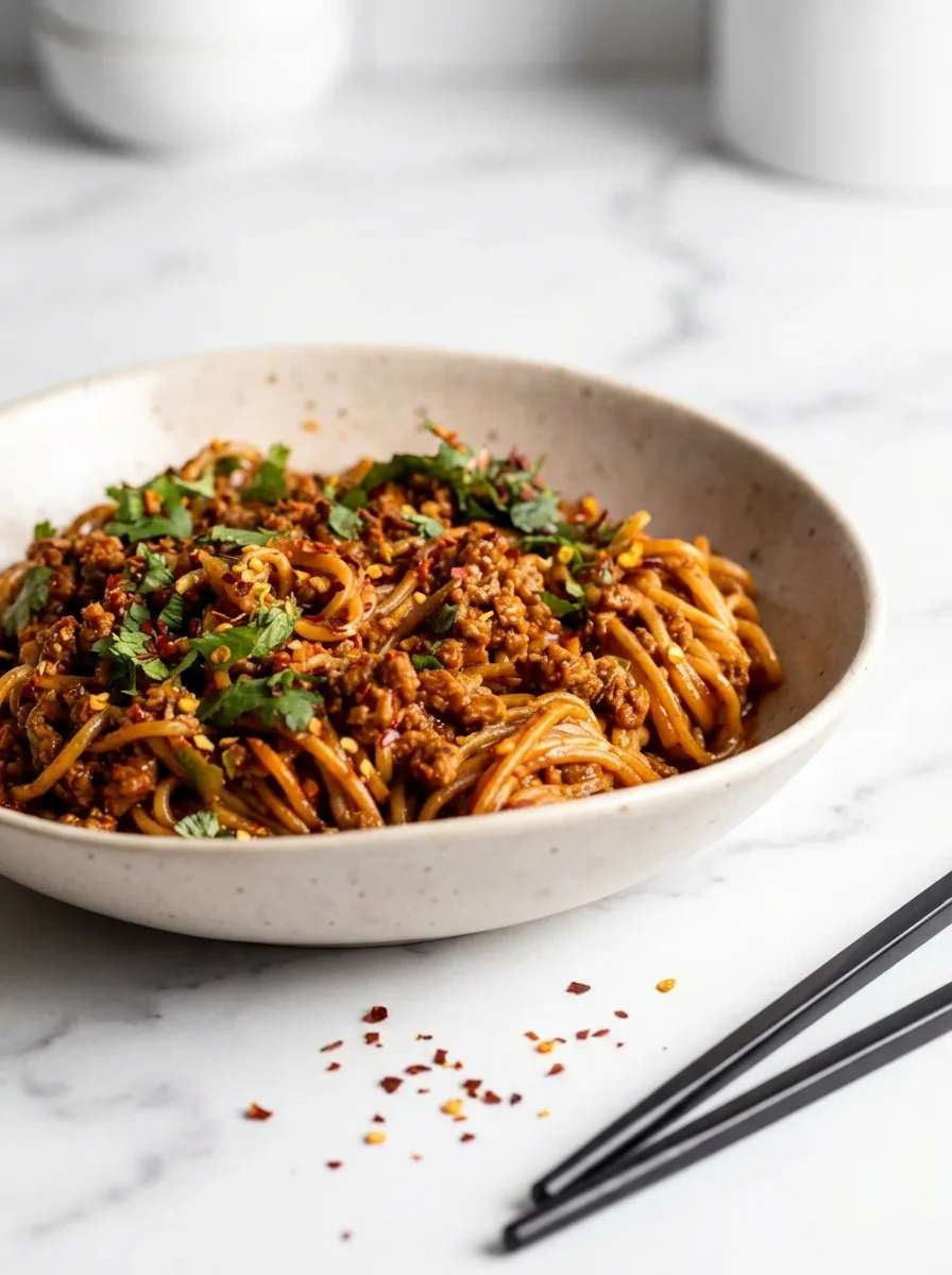 Nouilles savoureuses au gochujang – Dîner coréen épicé