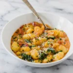 Poêlée rapide de gnocchis à la tomate et aux épinards