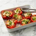 Poivrons farcis végétariens au riz