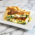 Quesadillas aromatiques aux épinards et à la feta