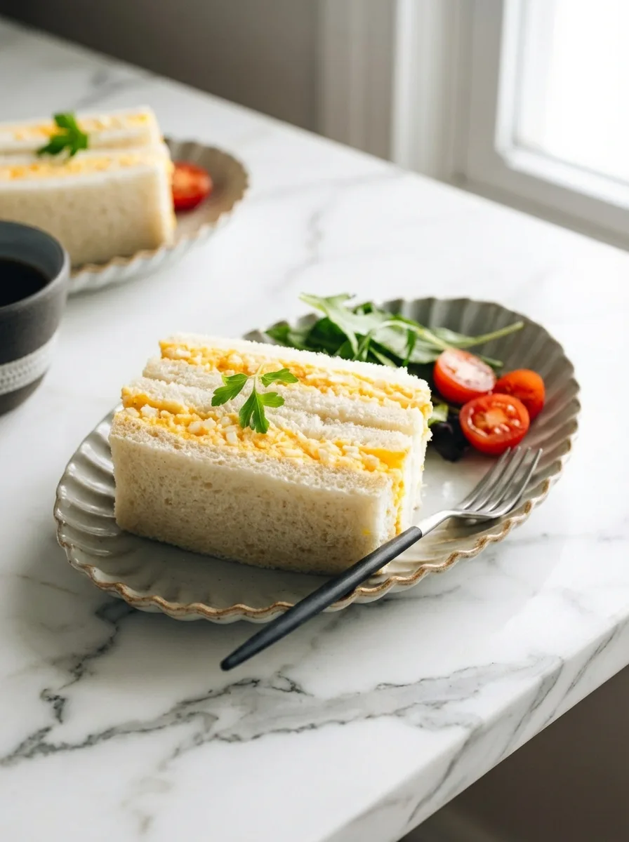 Recette du sandwich japonais crémeux aux œufs (Tamago Sando)