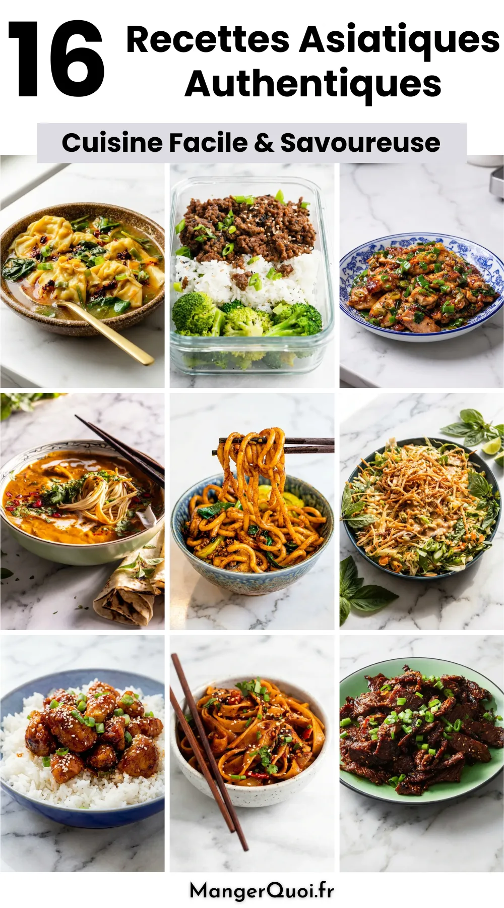 16 Recettes de Cuisine Asiatique Faciles et Authentiques