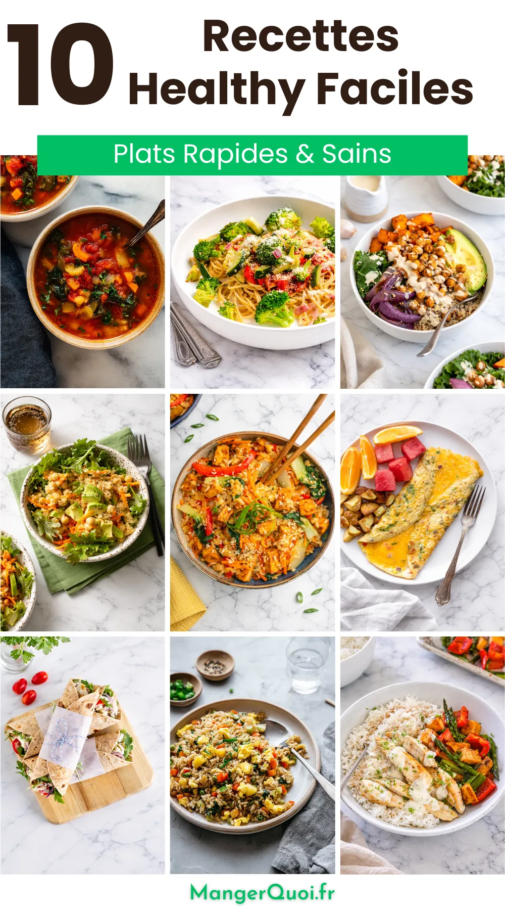 10 Recettes Healthy Faciles pour une Alimentation Saine