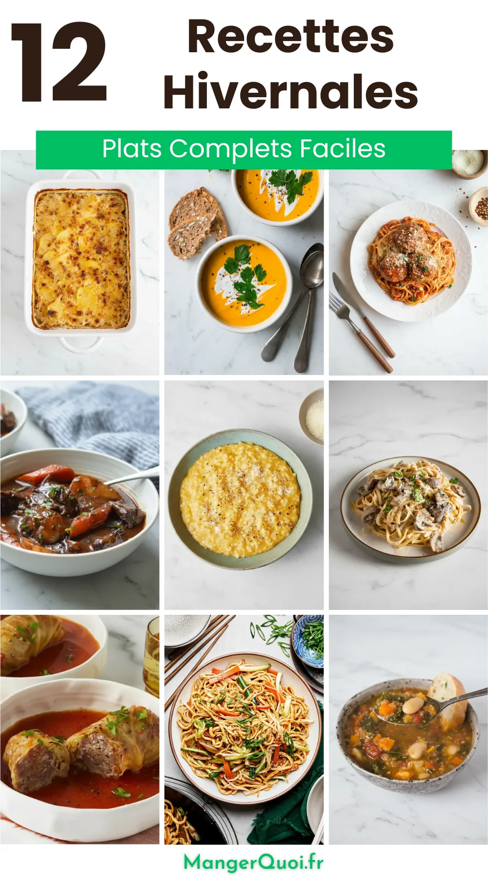 12 Recettes Hiver Réconfortantes pour Tous les Jours