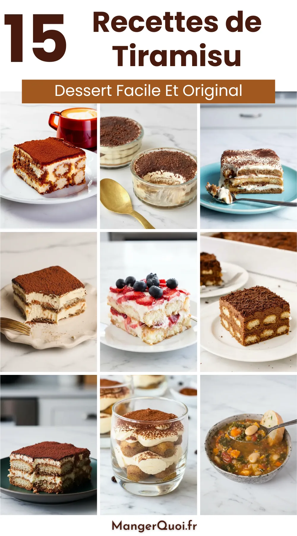 15 Recettes de Tiramisu Italien : Faciles et Savoureuses