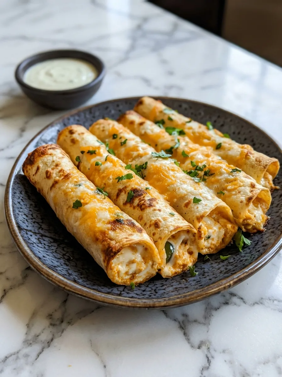 Taquitos croustillants au poulet