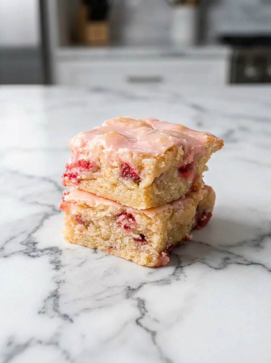 Blondies fraise-citron