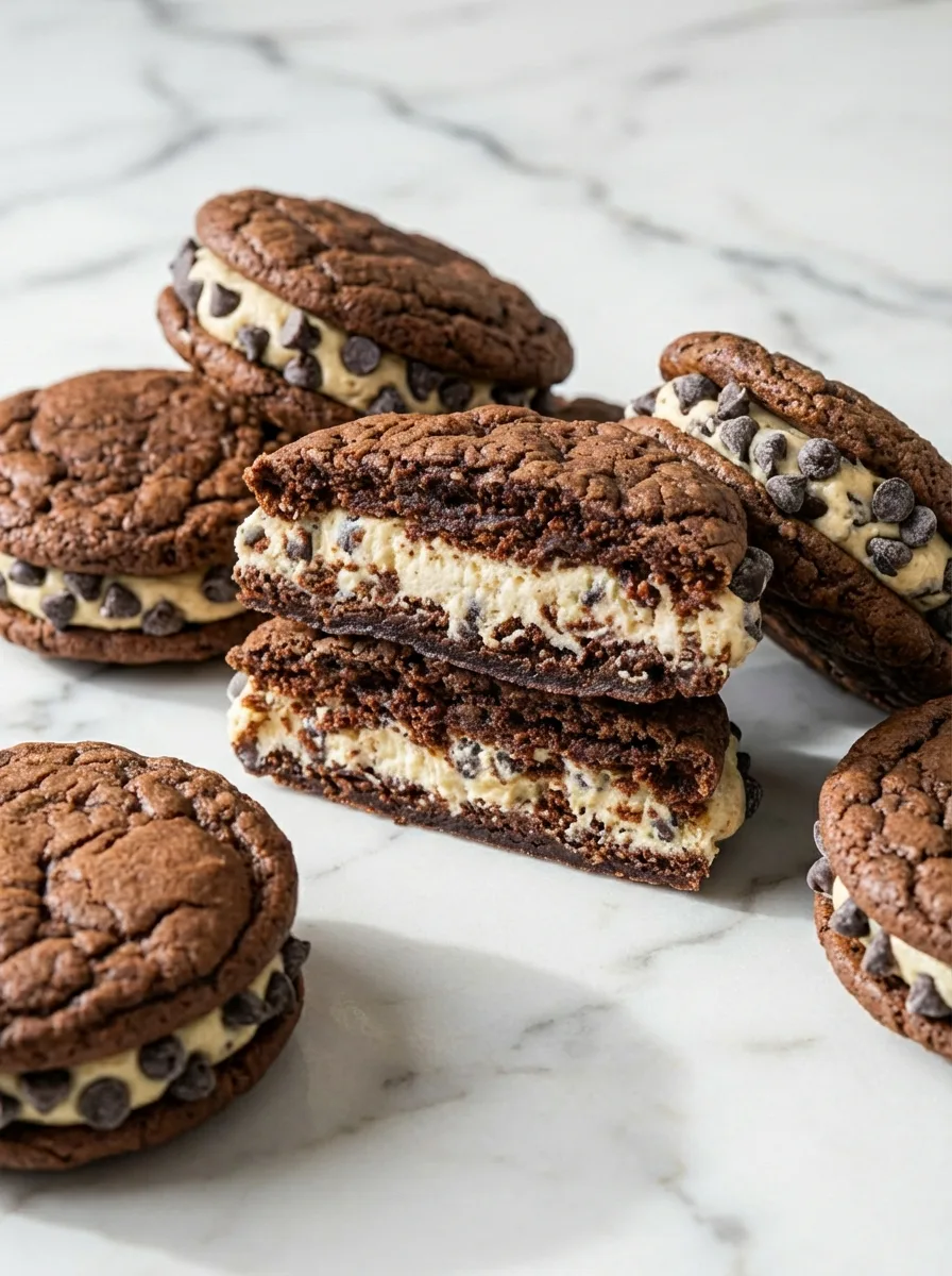 Cookies sandwich au brownie et à la pâte à cookie