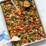 Poulet aux noix de cajou sur plaque