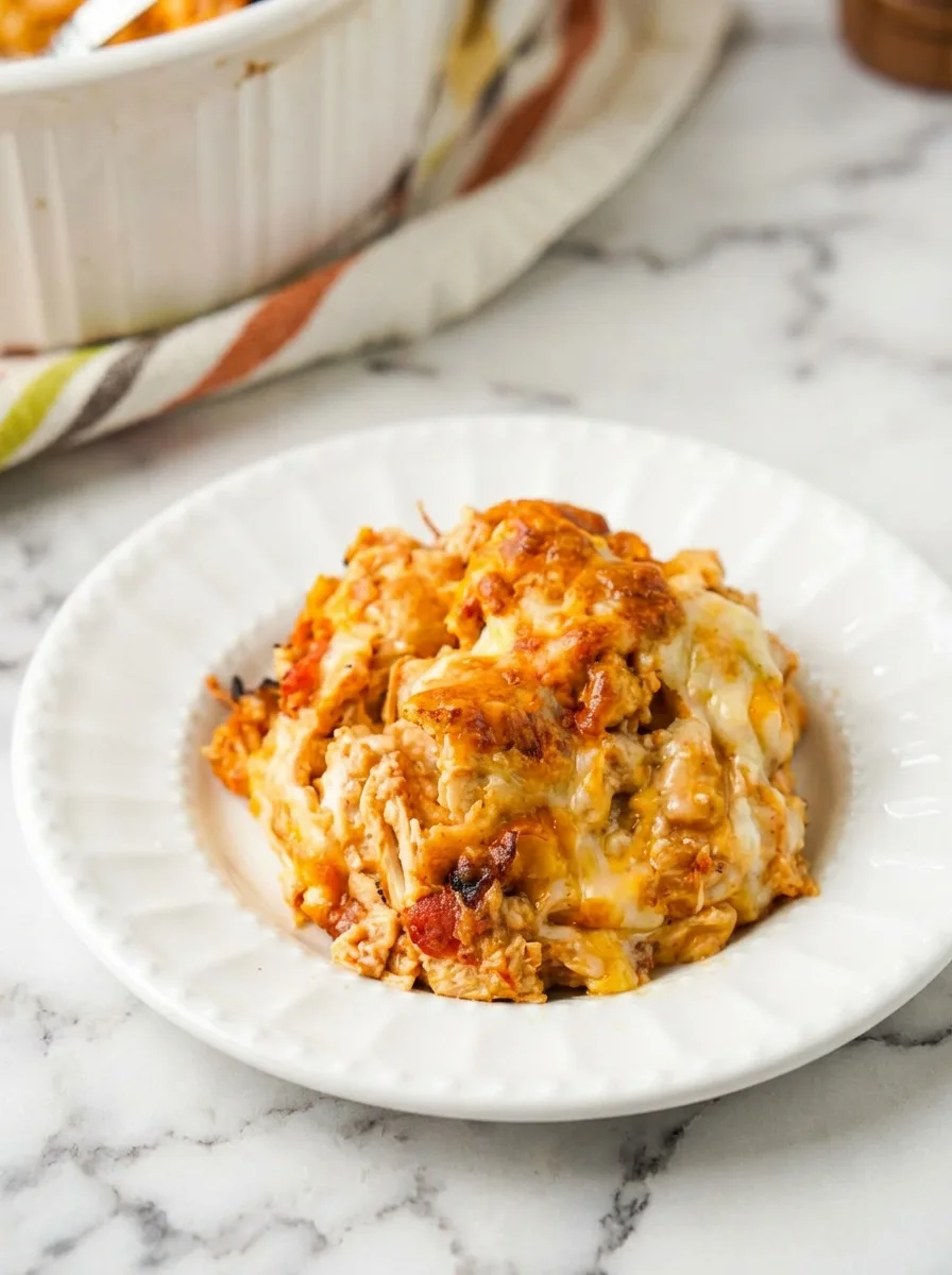 Recette de gratin de poulet mexicain keto (pauvre en glucides)