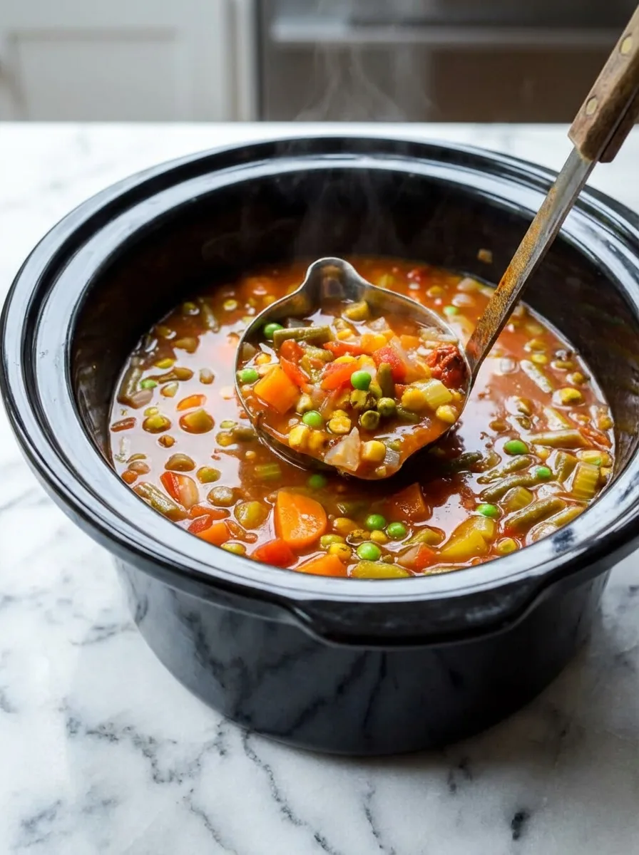 Recette de soupe de légumes à la mijoteuse