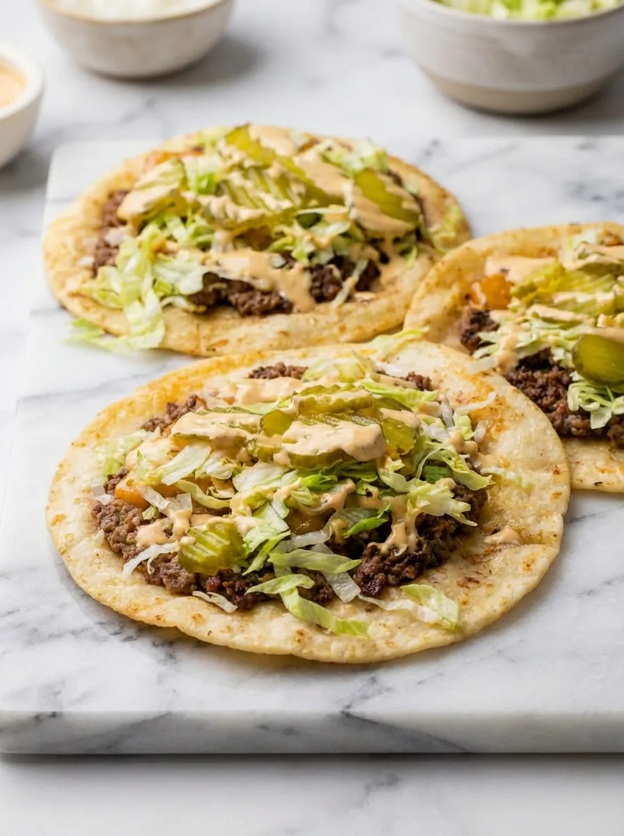 Smash burgers keto façon Big Mac