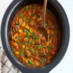 Soupe de bœuf aux légumes à la mijoteuse