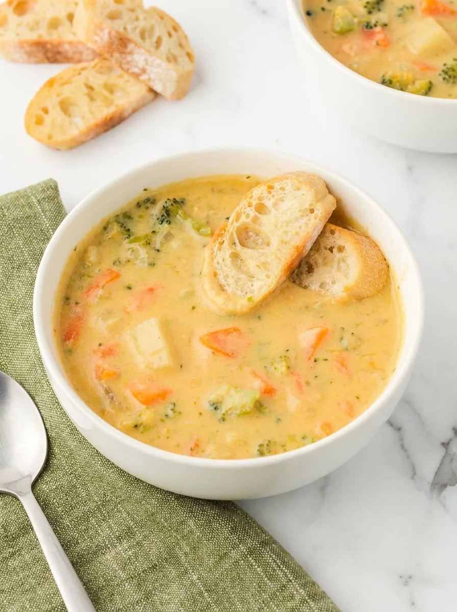 Soupe de légumes crémeuse