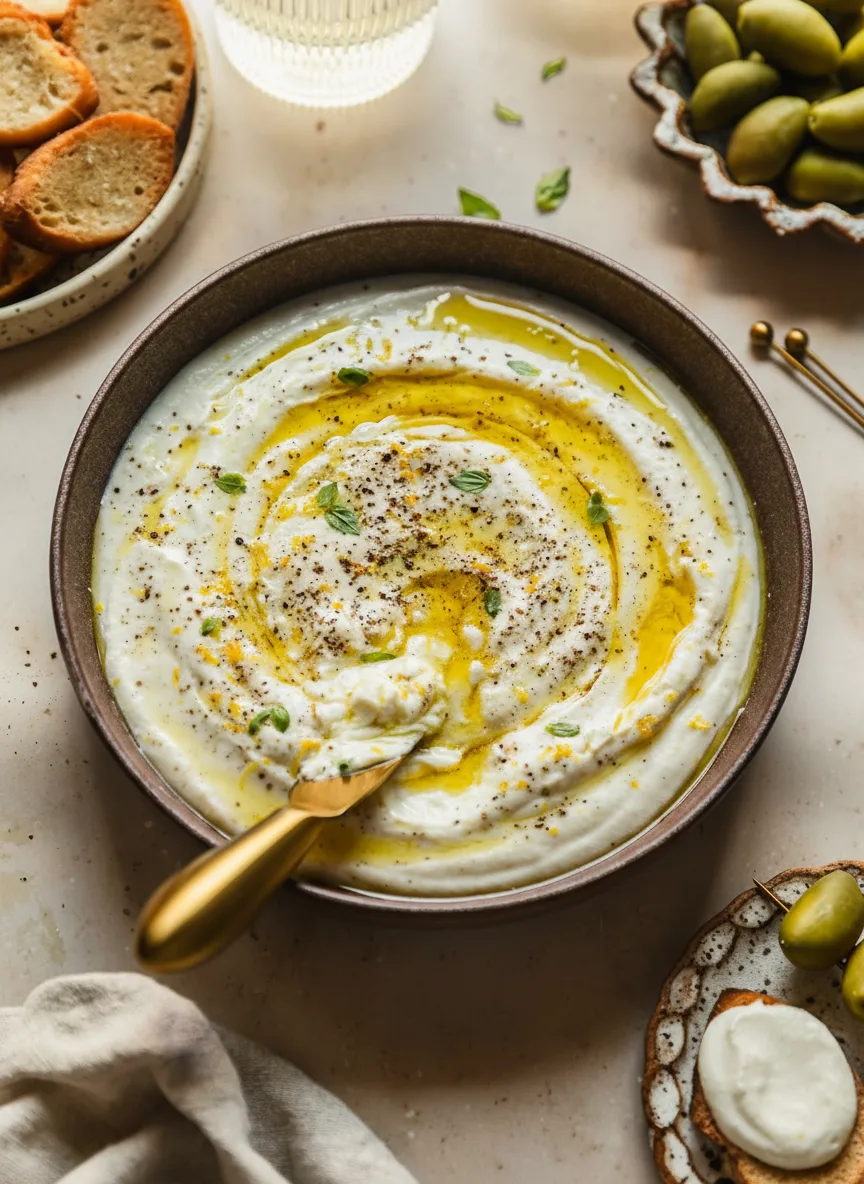 Tartinade de ricotta au citron