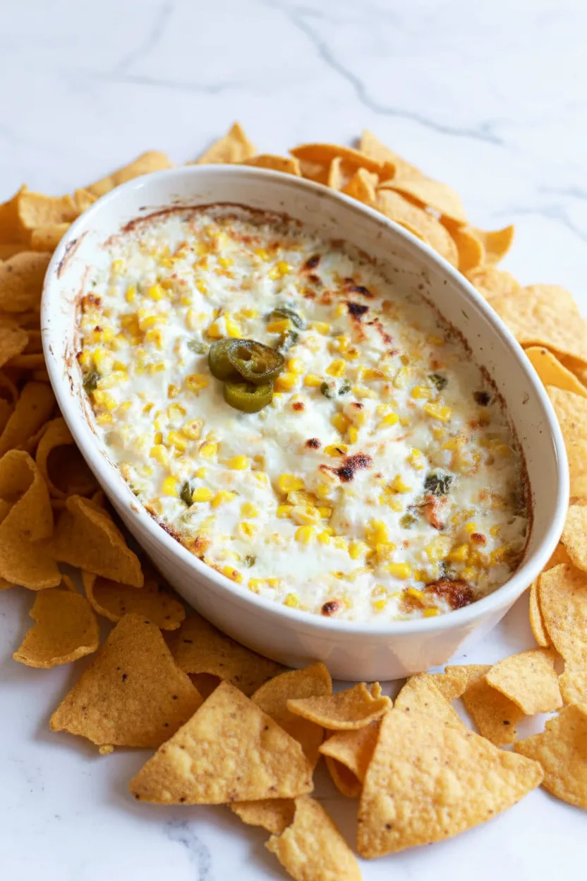 Trempette de maïs épicée au jalapeño