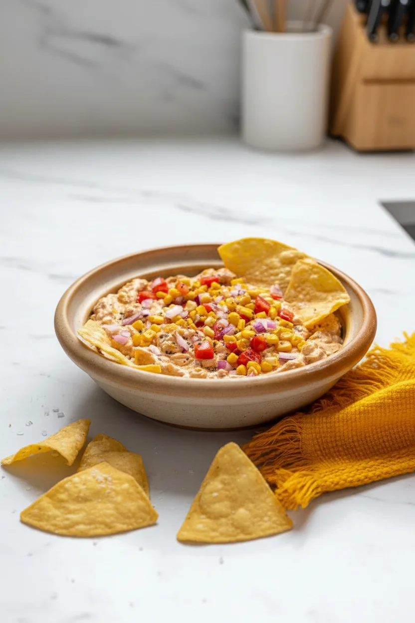 Trempette saine au yaourt grec et maïs