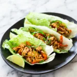 Wraps de laitue au poulet thaï