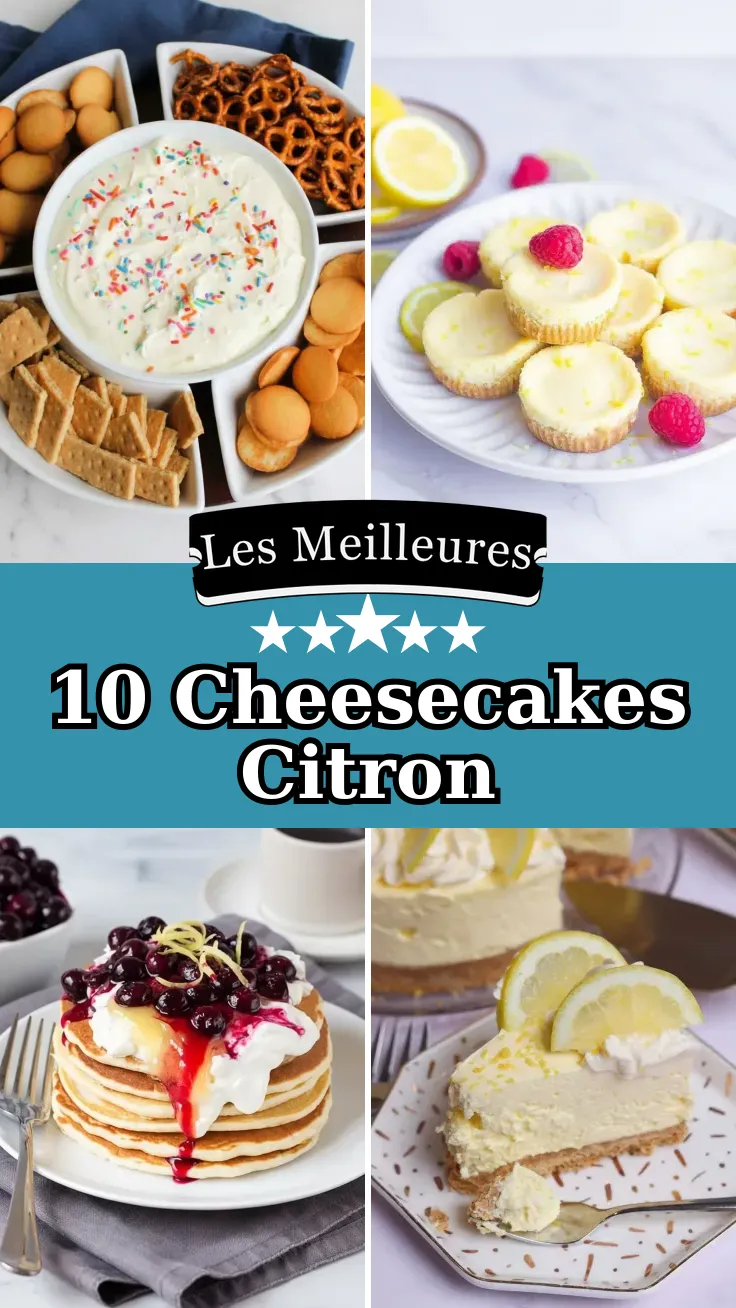 10 Recettes Irresistibles de Cheesecakes au Citron