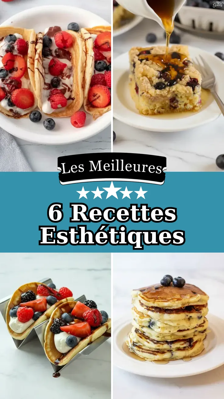 6 Idées de Pancakes pour un Petit-Déjeuner Esthétique