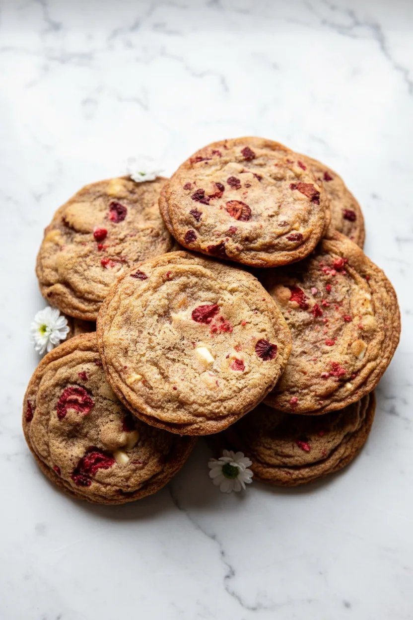 Biscuits moelleux aux fraises et à la crème