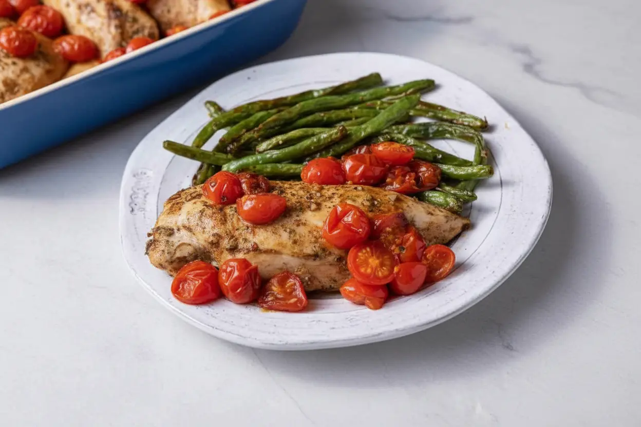 blanc de poulet au balsamique au four