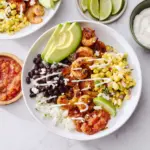 Bols de tacos aux crevettes chipotle