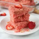 Brownies strawberry shortcake avec topping croustillant