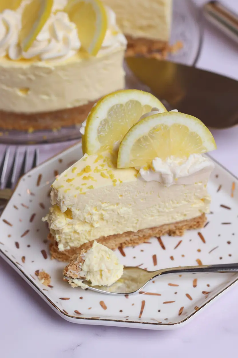 Cheesecake sans cuisson à la crème de citron fraîche