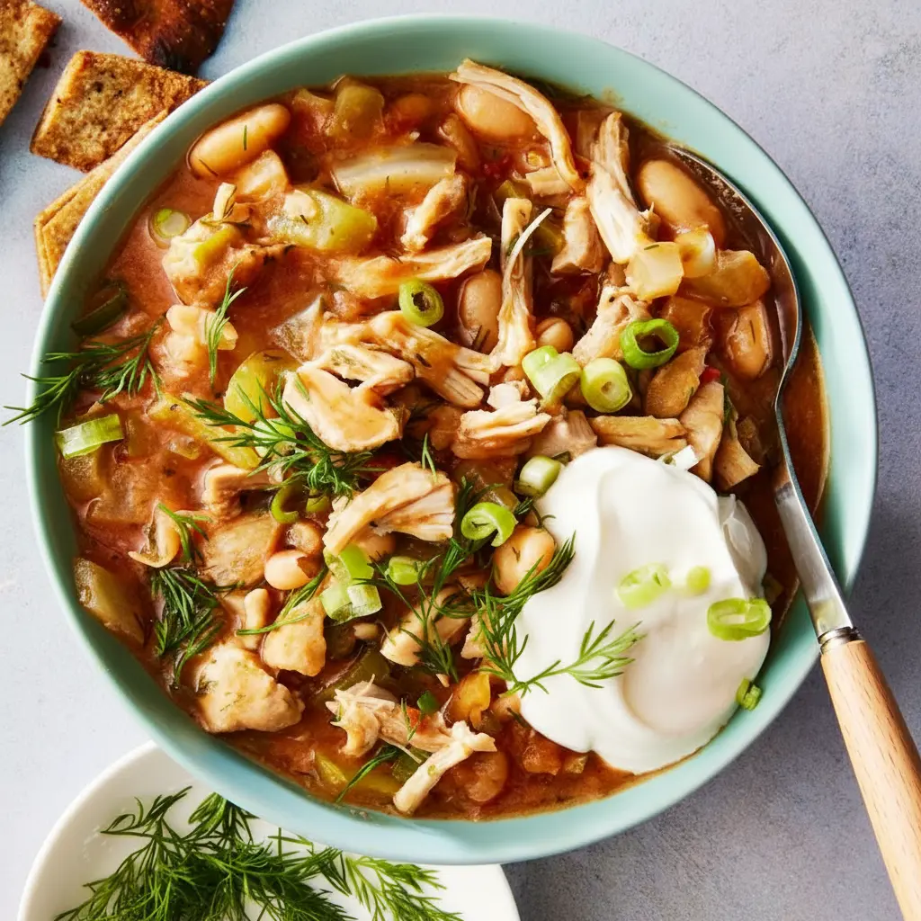 Chili grec au poulet en une seule casserole