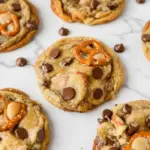 Cookies au beurre de cacahuète et bretzels