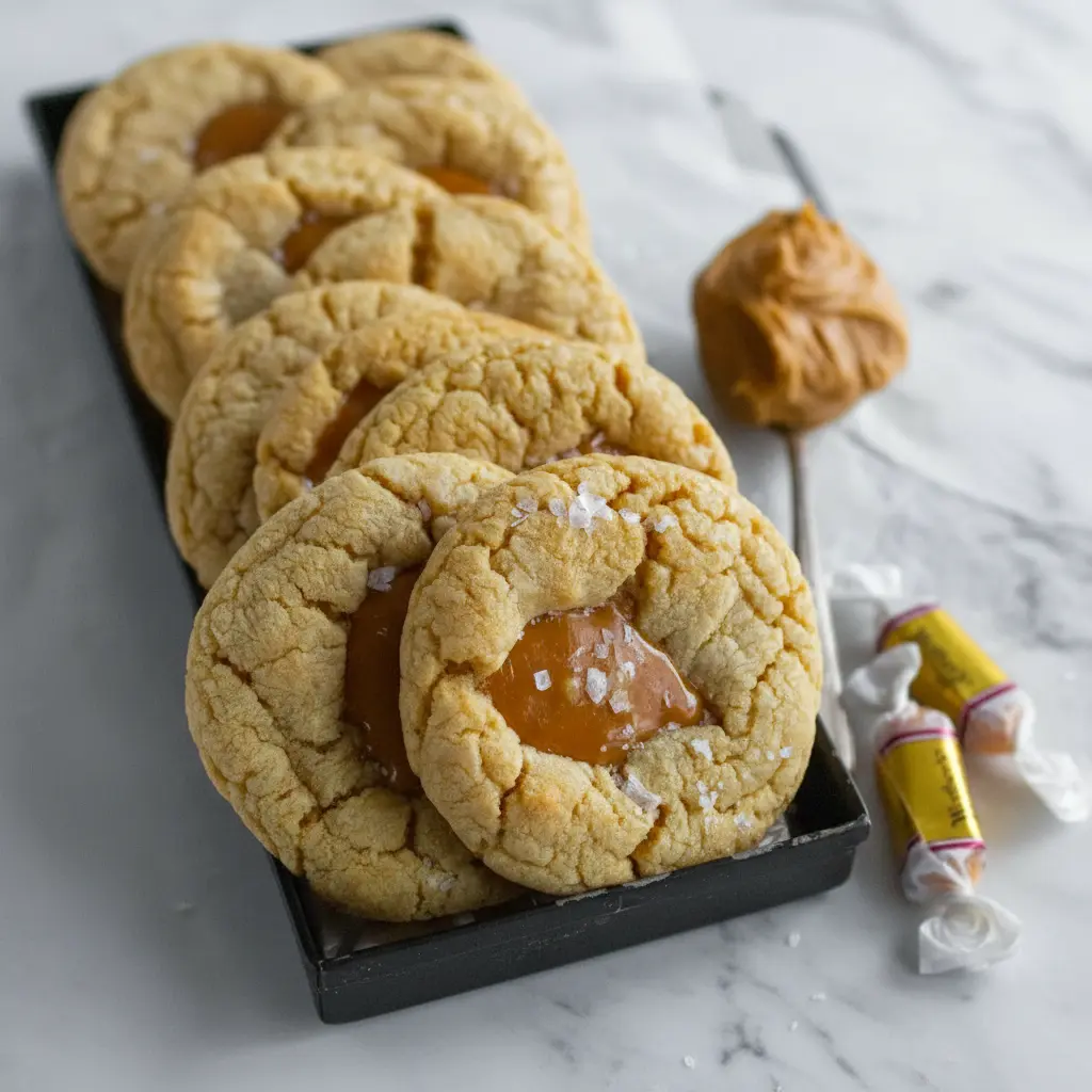 Cookies au beurre de cacahuète et caramel