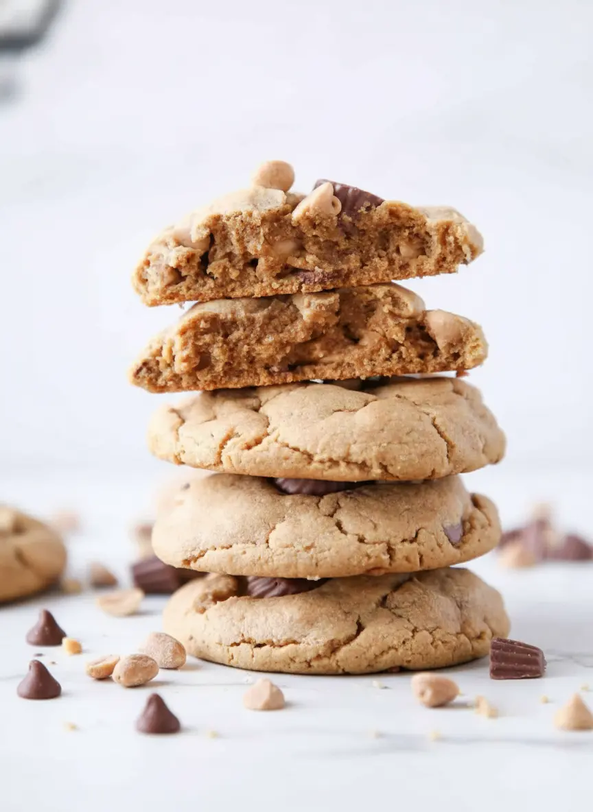 Cookies au beurre de cacahuète style Reese’s