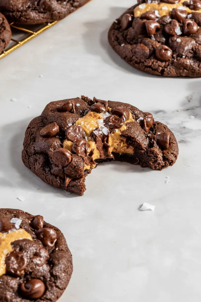 Cookies fourrés au beurre de cacahuète