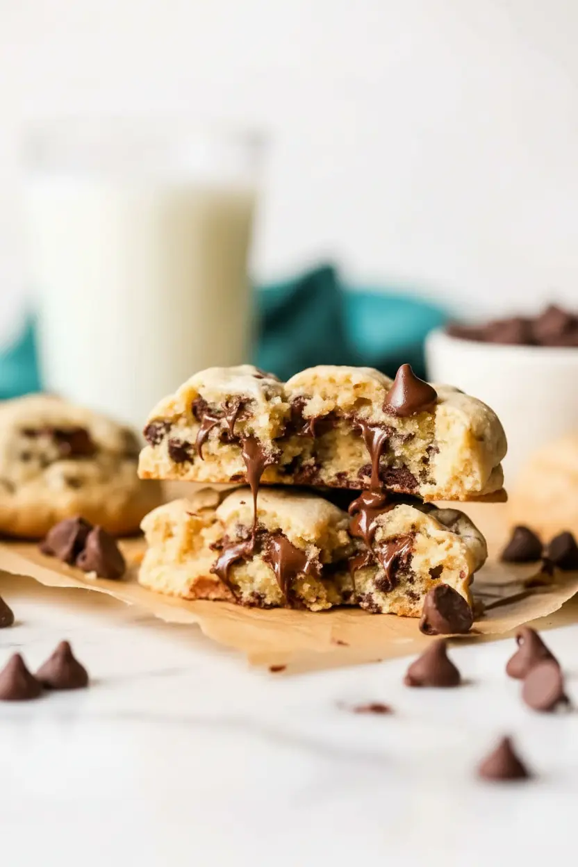 Cookies épais style pâtisserie aux pépites de chocolat