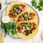 Fusion de tacos au poulet barbecue