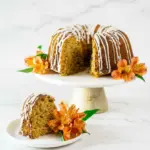 Gâteau quatre-quarts aux carottes avec glaçage au fromage à la crème