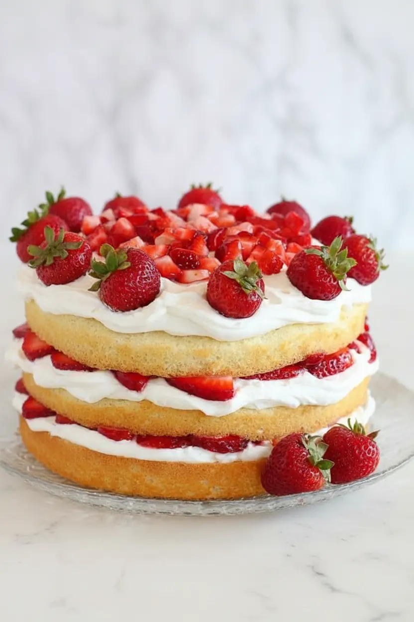 Gâteau strawberry shortcake