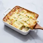 Lasagnes au poulet, épinards et artichauts