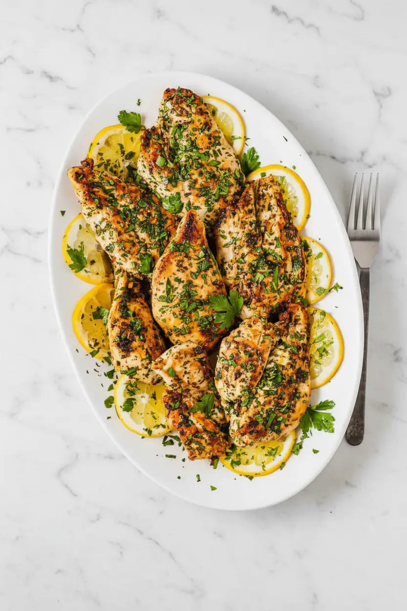 Marinade de poulet grillé citron et ail