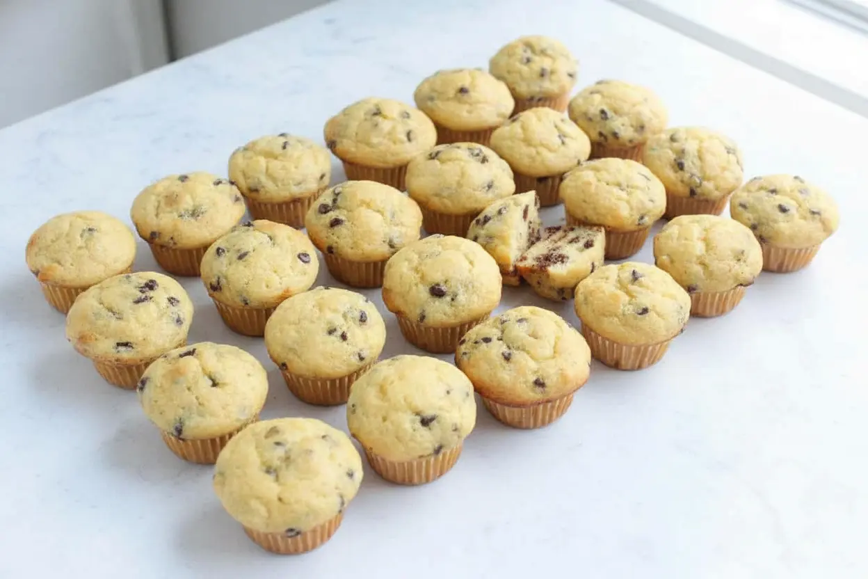 Mini muffins aux pépites de chocolat