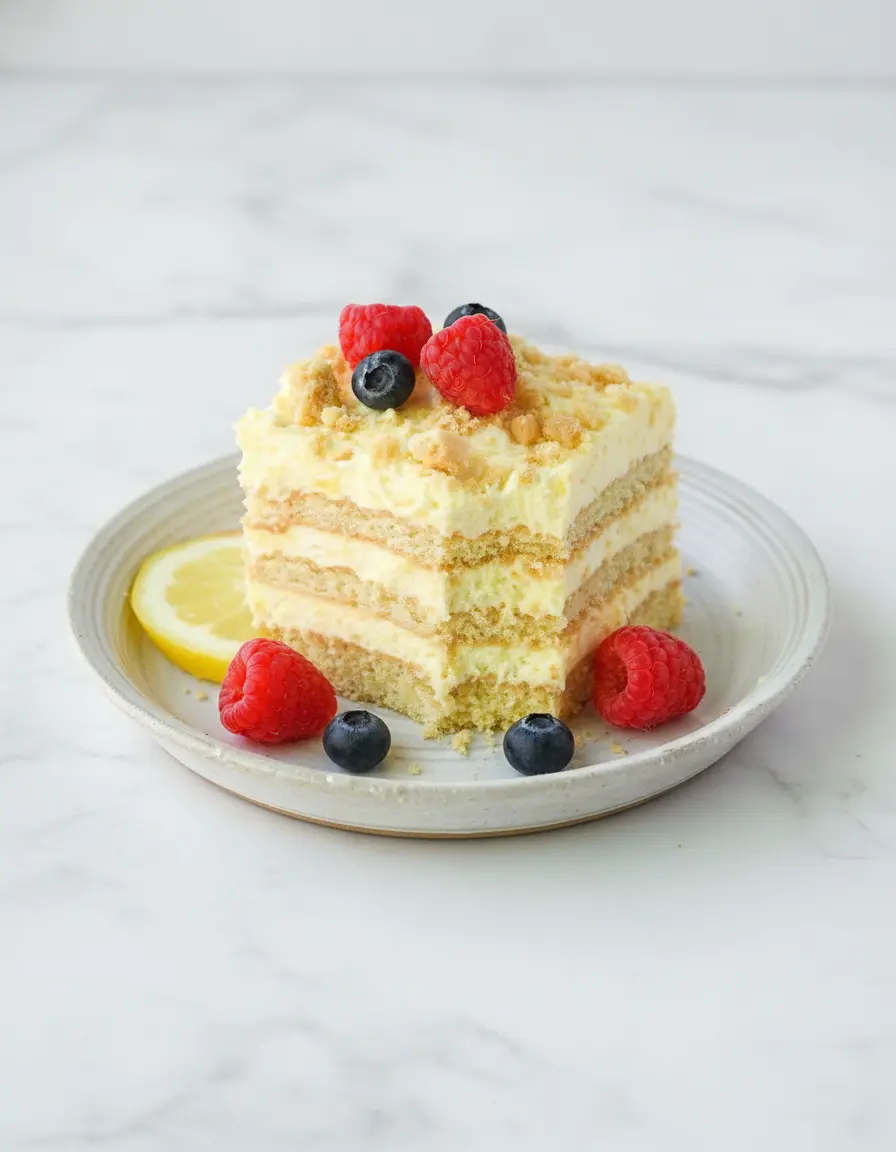 Recette de gâteau glacière au citron sans cuisson