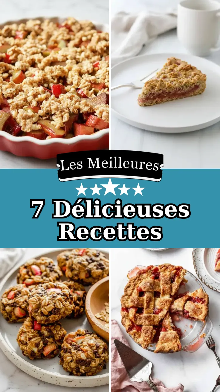 7 Recettes de pâtisserie à la rhubarbe à essayer absolument
