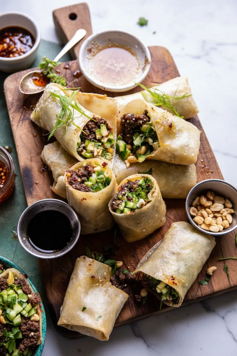 Roulés de bœuf au basilic thaï prêts en 20 minutes