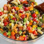 Salade de pâtes aux légumes du jardin