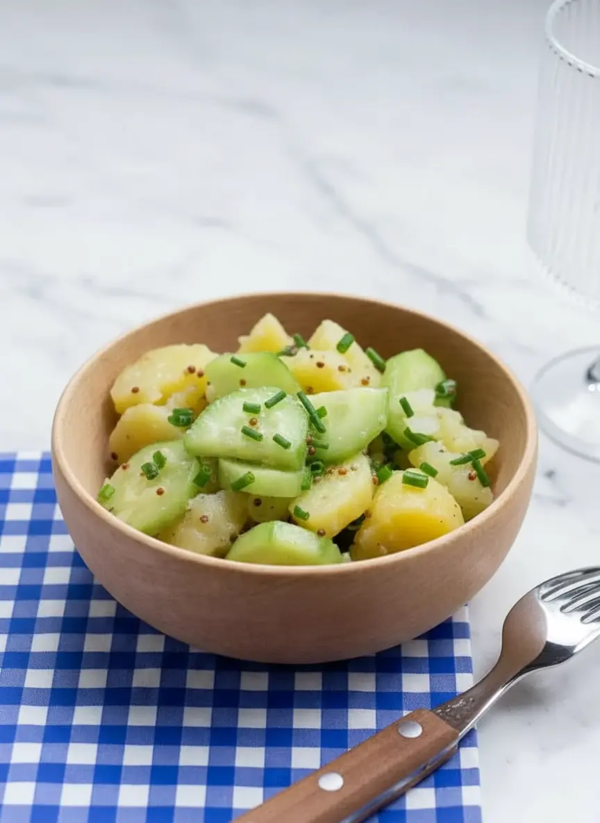 Salade de pommes de terre au concombre