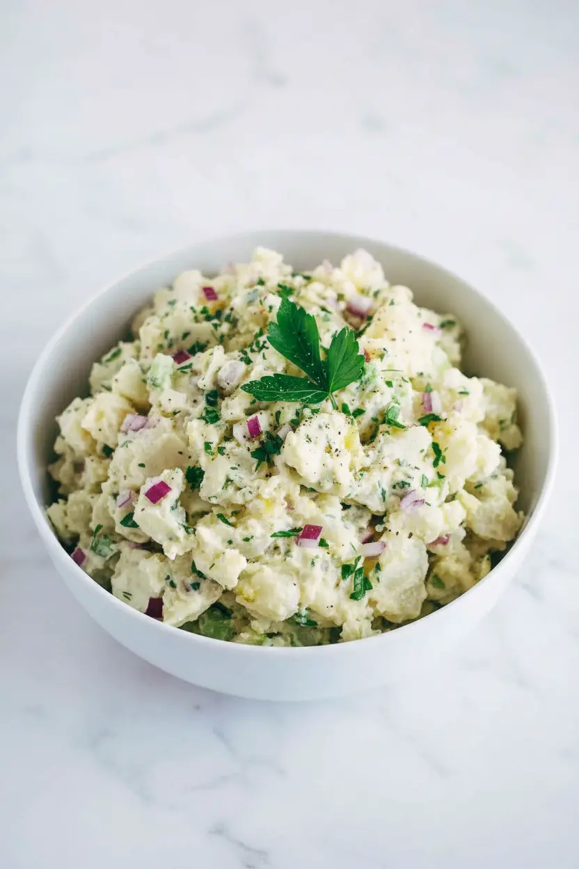 Salade de pommes de terre au yaourt saine