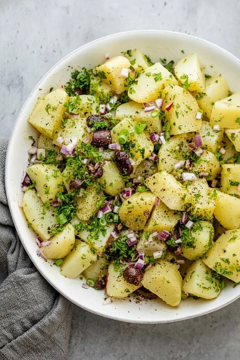 Salade de pommes de terre méditerranéenne