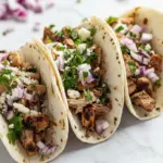 Tacos au poulet grillé à l’ail